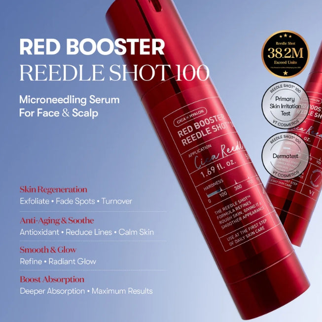 VT COSMETICS Red Booster Reedle Shot 100, 50ml from Korea