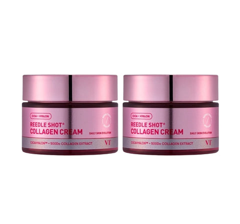 2 x VT COSMETICS Reedle Shot Collagen Cream 50ml - Firming & Hydration K‑Beauty Cream from Korea