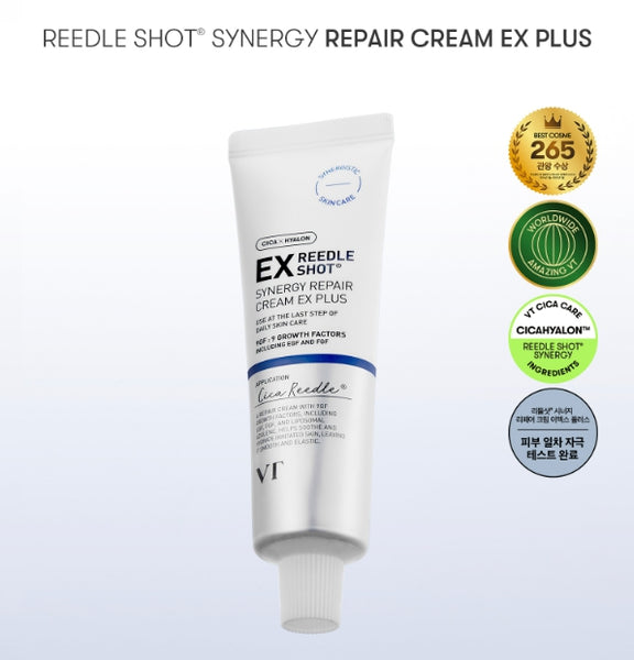 VT COSMETICS Reedle Shot Synergy Repair Cream EX Plus 50ml - Advanced Firming & Repair Cream from Korea
