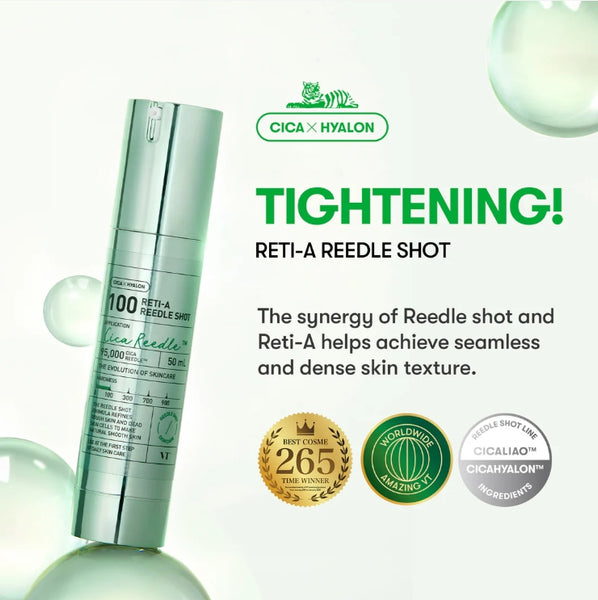 VT COSMETICS Reti-A Reedle Shot 100 50ml from Korea