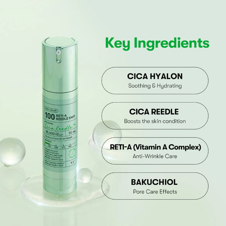 2 x VT COSMETICS Reti-A Reedle Shot 100 50ml from Korea