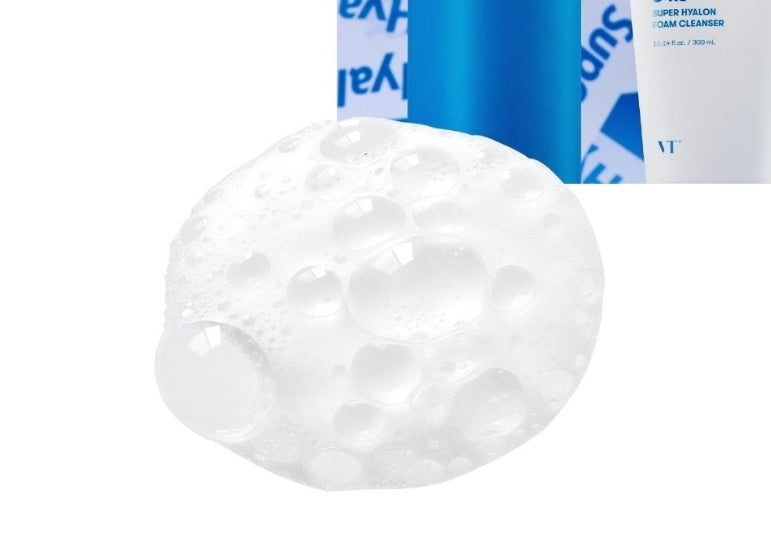 VT COSMETICS Super Hyalon Foam Cleanser 300ml from Korea