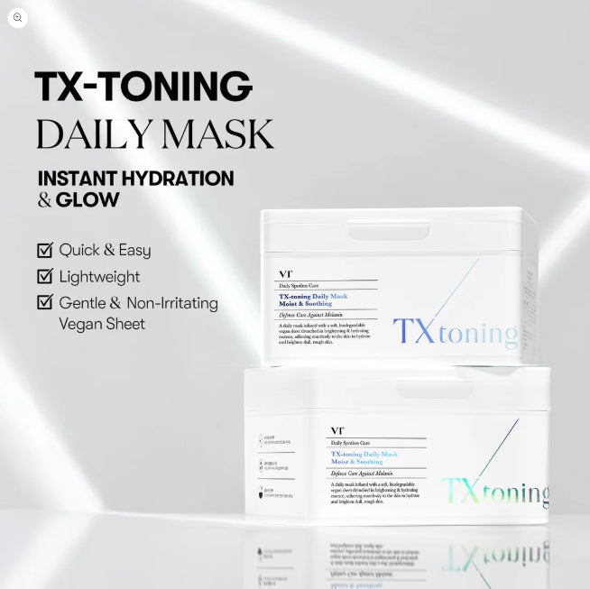 VT COSMETICS TX-toning Daily Mask, 30 Sheets from Korea