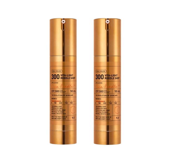 2 x VT COSMETICS Vita-Light Reedle Shot 300 50ml – K‑Beauty Brightening Booster from Korea