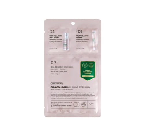 10 x VT COSMETICS Cica Collagen All In One 3 Step Mask from Korea