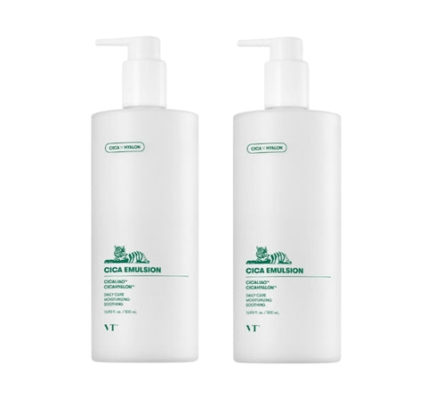 2 x VT COSMETICS Cica Emulsion 500ml - Soothing Hydrating Daily Moisturizer from Korea