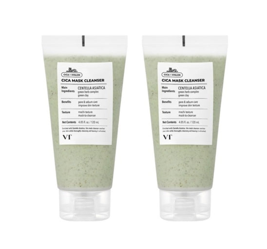 2 x VT COSMETICS Cica Mask Cleanser 120ml from Korea