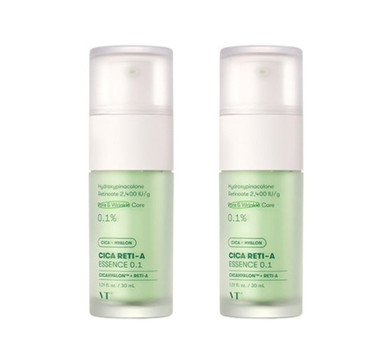 2 x VT COSMETICS Cica Reti-A Essence 0.1, 30ml from Korea