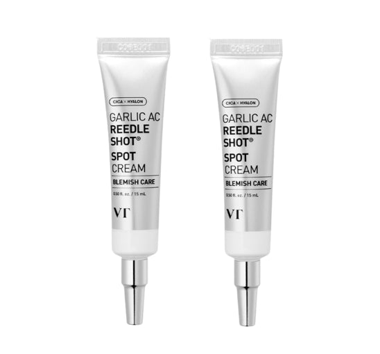 2 x VT COSMETICS Garlic AC Reedle Shot Spot Cream 15ml from Korea