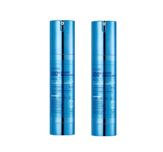 2 x VT COSMETICS Hydrop Reedle Shot 300hL 50ml - Deep Hydration & Skin Renewal Serum from Korea