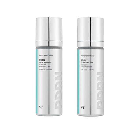 2 x VT COSMETICS PDRN Glow Ampoule 100ml - Radiance & Deep Hydration Mist from Korea