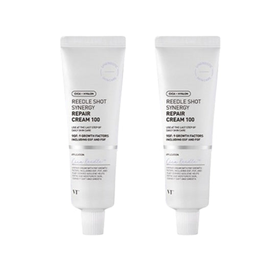2 x VT COSMETICS Reedle Shot Synergy Repair Cream 100, 50ml from Korea