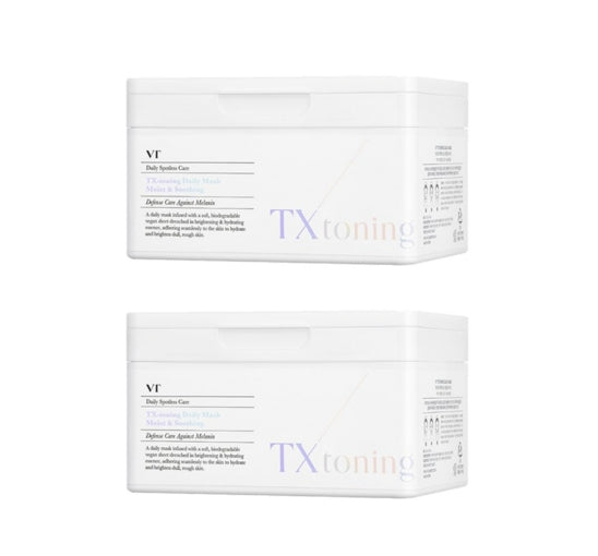 2 x VT COSMETICS TX-toning Daily Mask, 30 Sheets from Korea