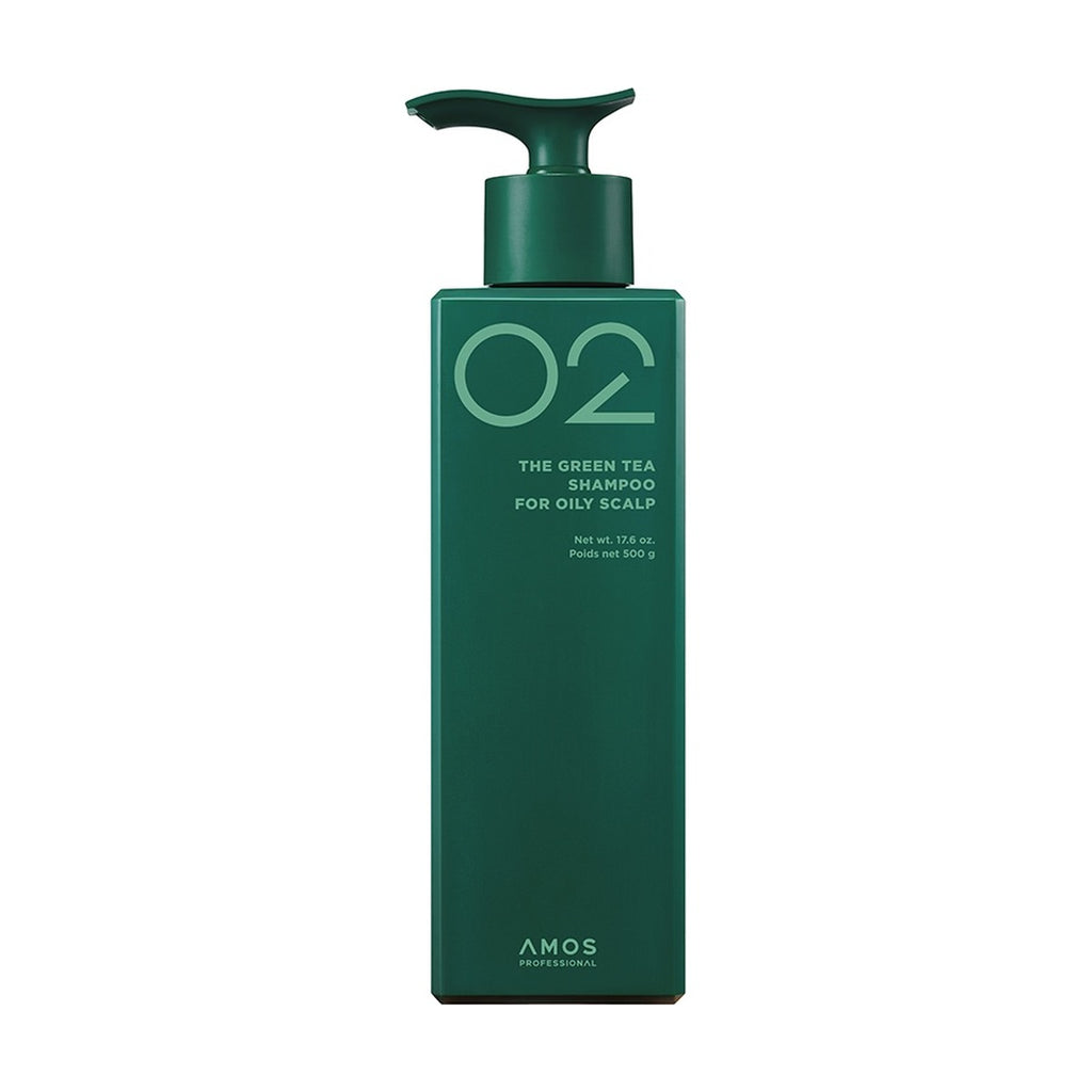 AMOS PROFESSIONAL The Green Tea Shampoo for Oily Scalp 500g bottle
