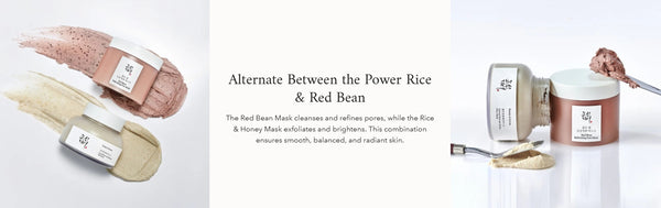 Beauty of Joseon Red Bean Refreshing Pore Mask 140mL + Ground Rice and Honey Glow Mask 150ml from Korea by Beauty of Joseon