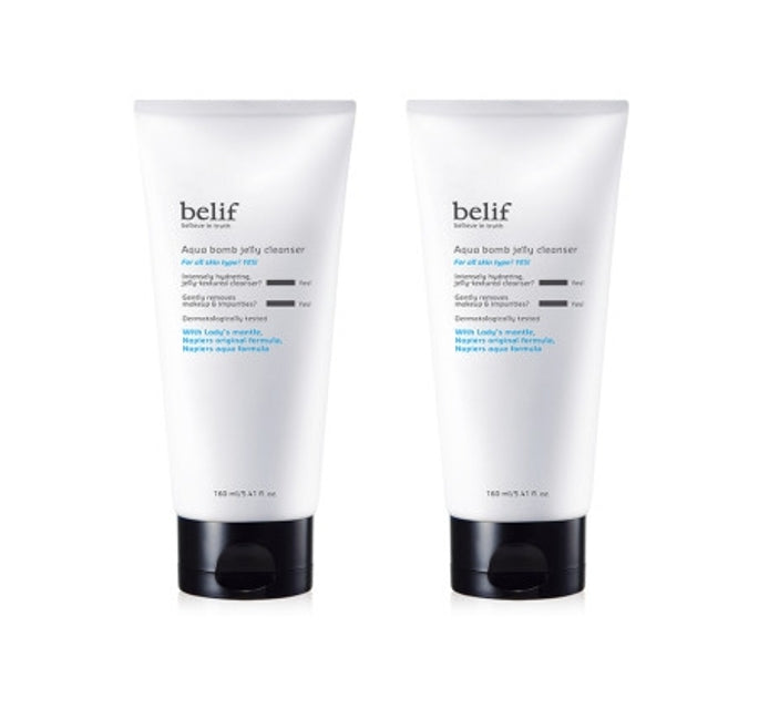2 x belif Aqua Bomb Jelly Cleanser 160ml from Korea by belif