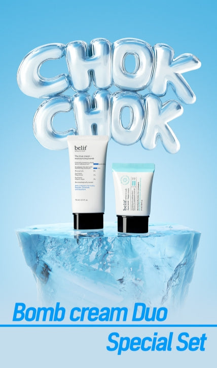 2 x belif Bomb Cream Duo Chok Chok Special Set (2 items) from Korea
