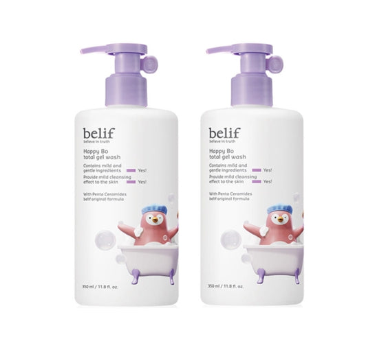 2 x [Baby & Toddler] belif Happy Bo Total Gel Wash 350ml from Korea