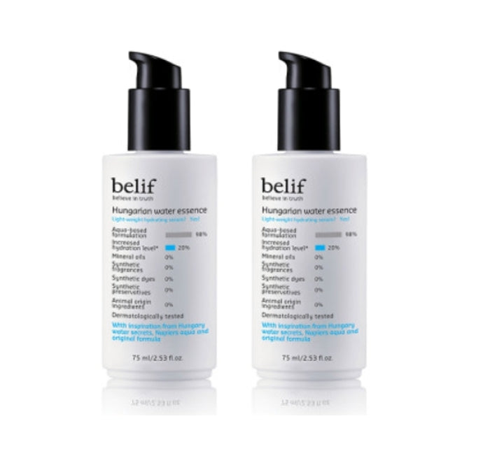 2 x belif Hungarian Water Essence 75ml from Korea by belif