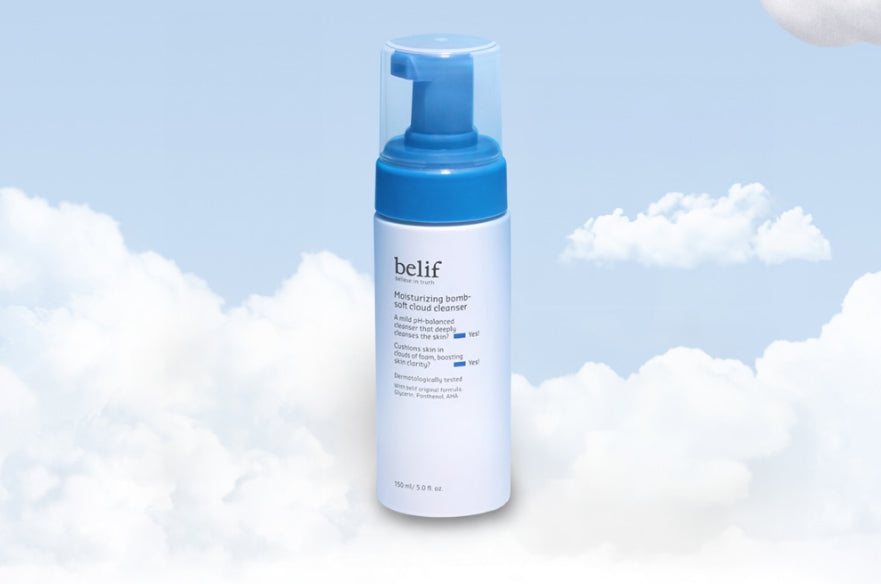 belif Moisturizing Bomb Soft Cloud Cleanser 150ml from Korea