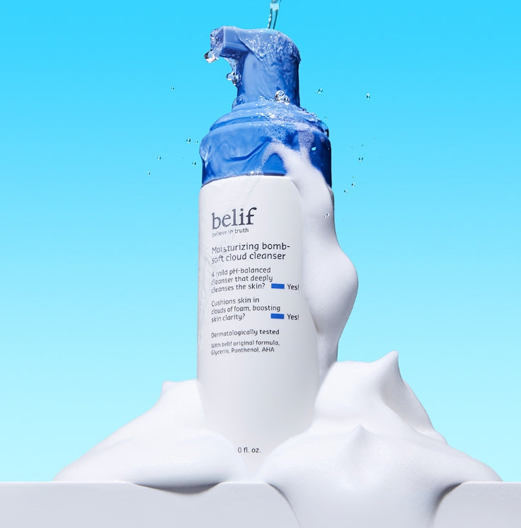 2 x belif Moisturizing Bomb Soft Cloud Cleanser 150ml from Korea