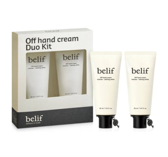 belif OFF Hand Cream Intense Calming White Set (2 Items) from Korea by belif