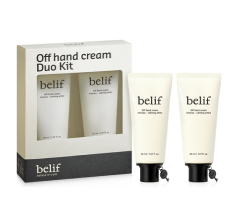 belif OFF Hand Cream Intense Calming White Set (2 Items) from Korea by belif