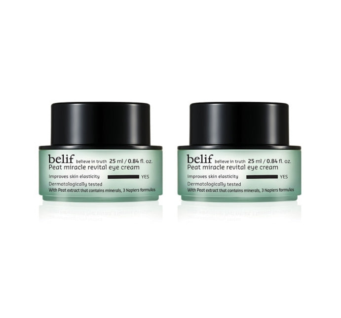 2 x belif Peat Miracle Revital Eye Cream 25ml from Korea by belif