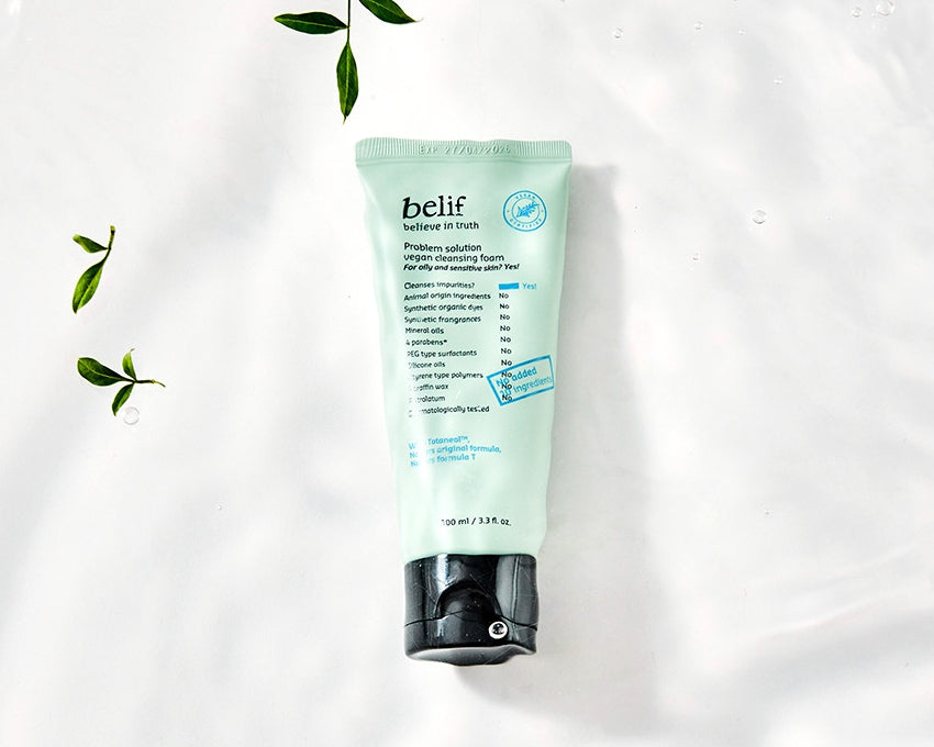 2 x [Renewal] belif Problem Solution Vegan Cleansing Foam 100ml from Korea
