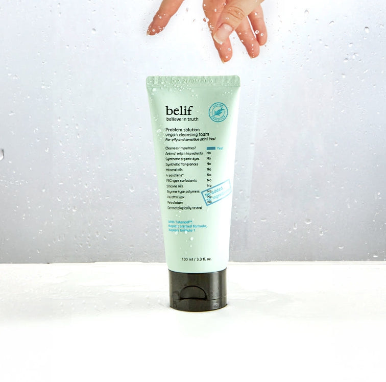 2 x [Renewal] belif Problem Solution Vegan Cleansing Foam 100ml from Korea