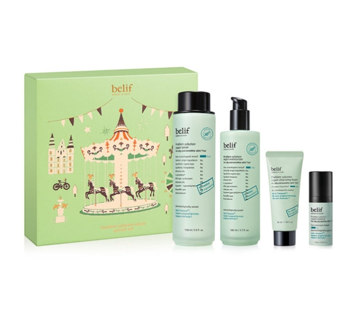 belif Problem Solution Vegan Set (4 Items) from Korea by belif
