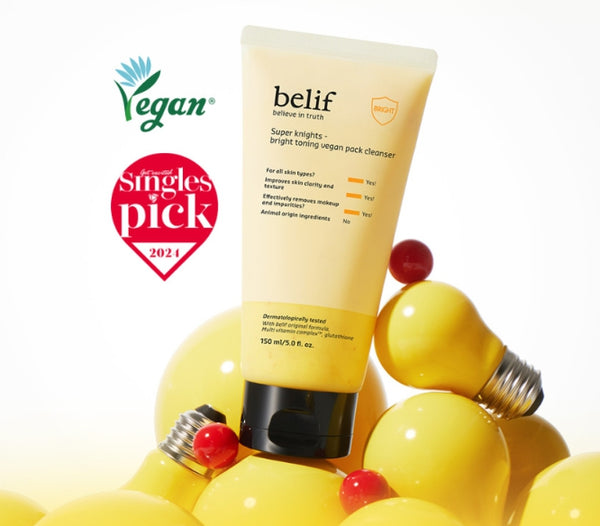 belif Super Knights Brightening Toning Vegan Pack Cleanser 150ml from Korea by belif