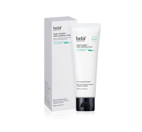 belif Super Knights Clear Soothing Mask Jumbo 120ml from Korea by belif