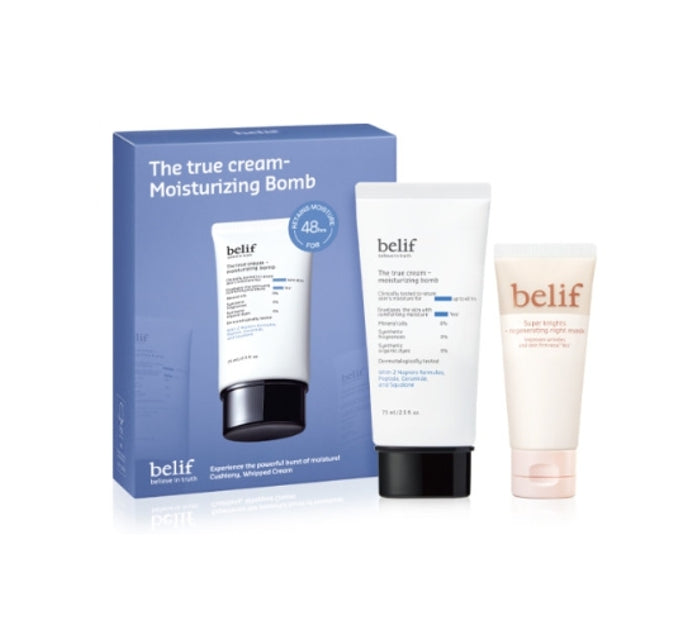 belif The True Cream - Moisturizing Bomb 75ml Set (2 Items) from Korea by belif