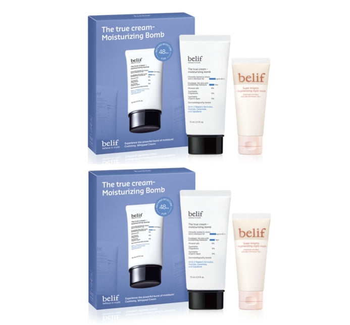 2 x belif The True Cream - Moisturizing Bomb 75ml Set (2 Items) from Korea by belif