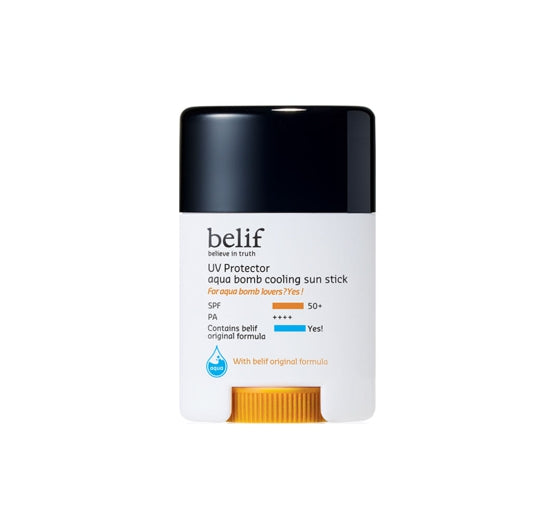 belif UV Protector Aqua Bomb Cooling Sun Stick 50 מ"ל, SPF 50+ / PA ++++ מקוריאה