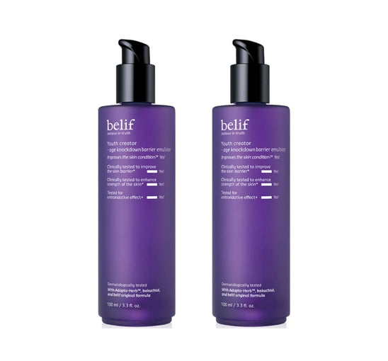 2 x belif Super Knights Brightening Toning Pack Vegan Cleanser 150 מ"ל מקוריאה