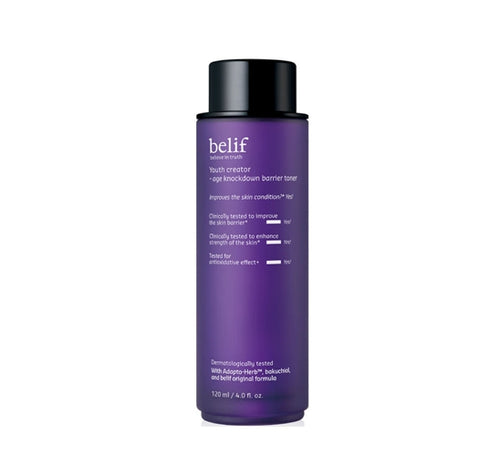 2 x belif Youth Creator Age Knockdown Barrier Toner 120ml from Korea