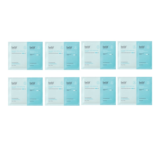 8 x belif Aqua Bomb Frozen Modeling Mask 55g from Korea