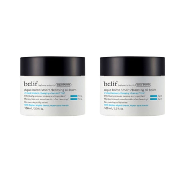 2 x belif Aqua Bomb Smart Cleansing Oil Balm 100ml from Korea by belif