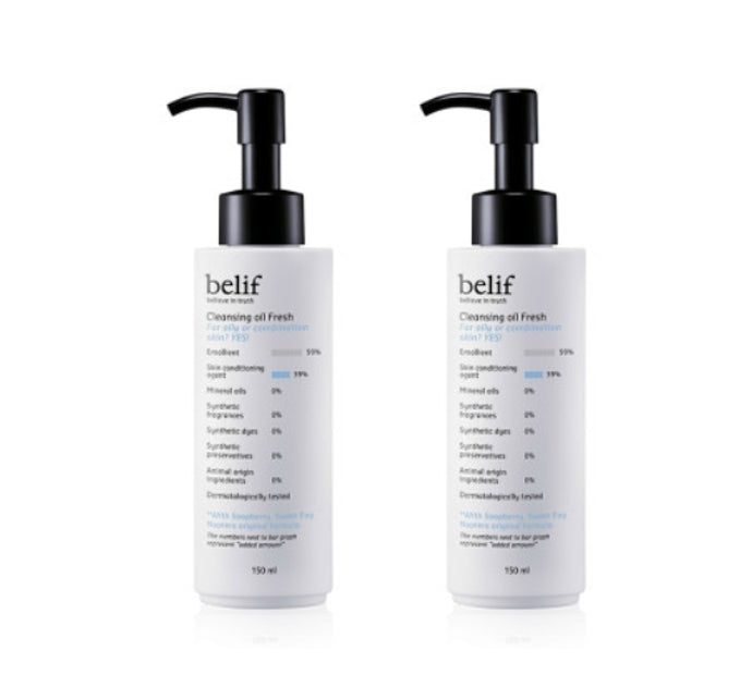 2 x belif Cleansing Oil Fresh 150ml from Korea by belif