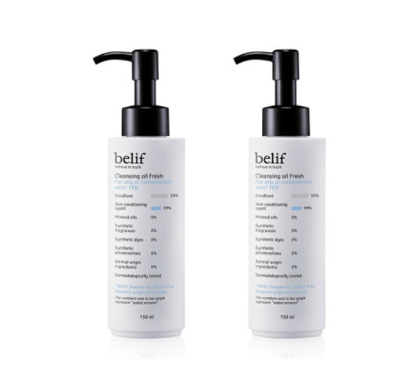 2 x belif Cleansing Oil Fresh 150ml from Korea by belif