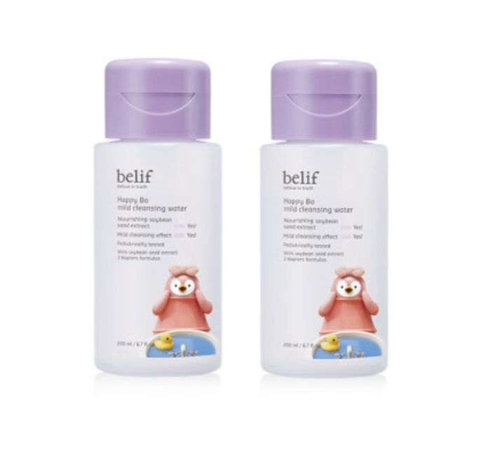 2 x belif Happy Bo Cleansing Water 200ml from Korea by belif