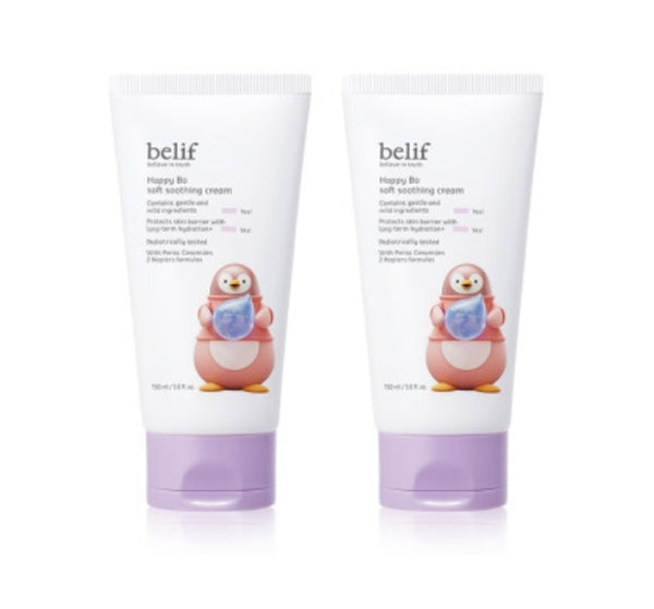 2 x belif Happy Bo Soft Soothing Cream 150ml from Korea by belif