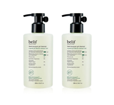 2 x belif Herb Bouquet Gel Cleanser 250ml from Korea by belif