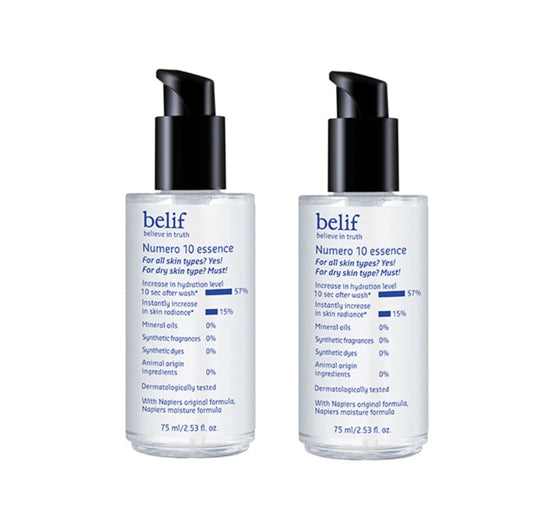 2 x belif Numero 10 Essence 75ml from Korea