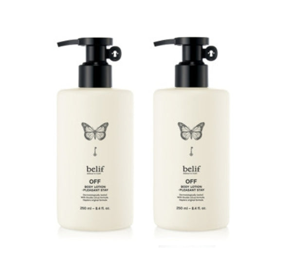 2 x belif OFF Body Lotion Pleasant Stay 250ml from Korea by belif