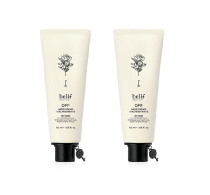 2 x belif OFF Hand Cream Intense Calming White 50ml from Korea by belif