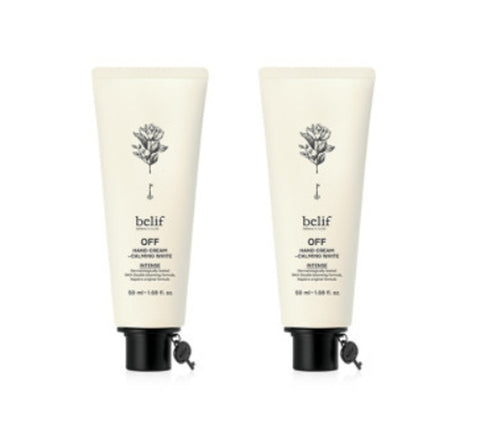 2 x belif OFF Hand Cream Intense Calming White 50ml from Korea by belif
