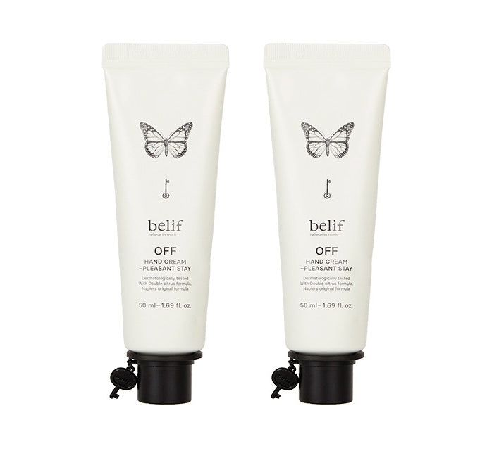 2 x belif OFF Hand Cream Pleasant Stay 50ml from Korea by belif